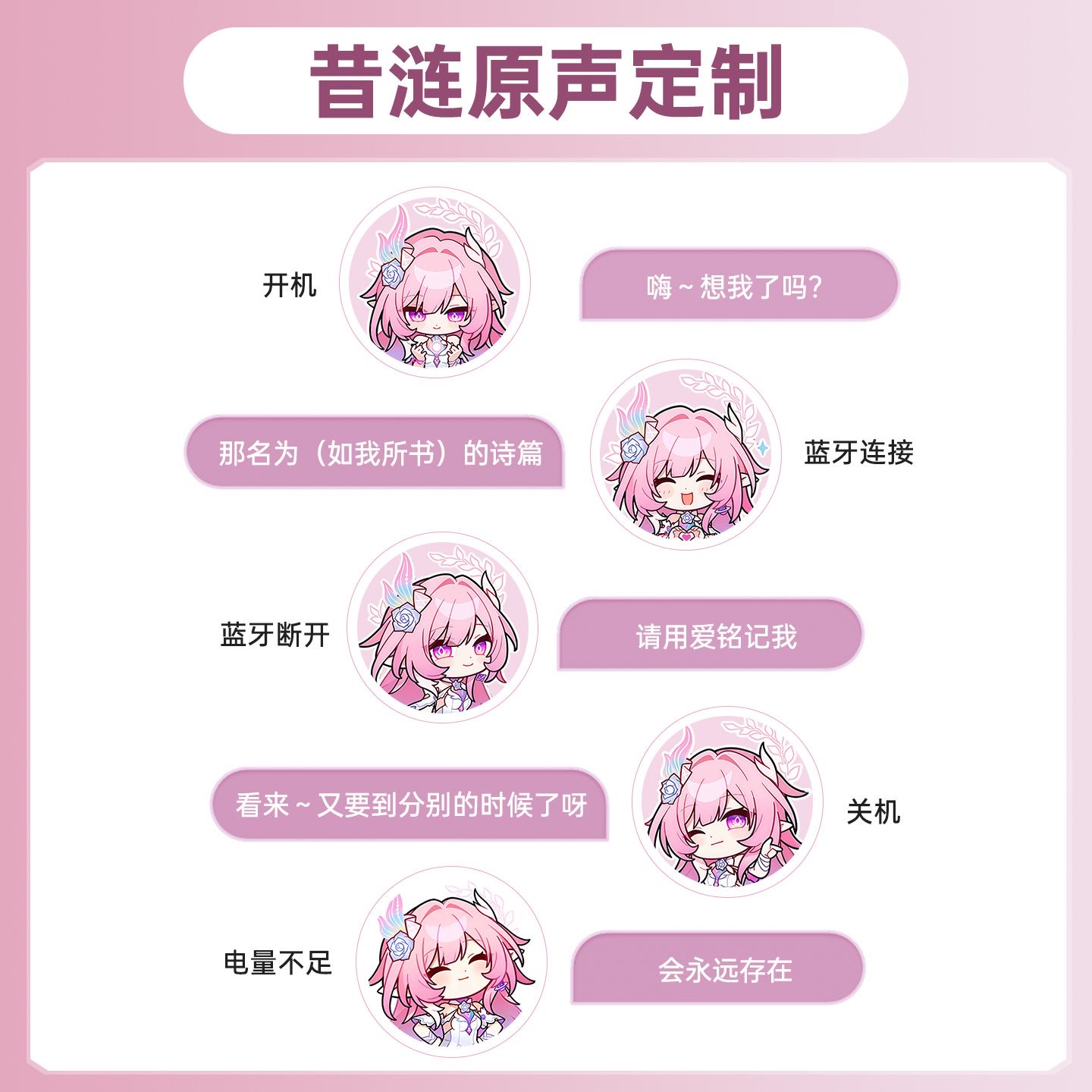 Cyrene Honkai：Star Rail Game B - Bluetooth Headset On Ear ulasan dan harga