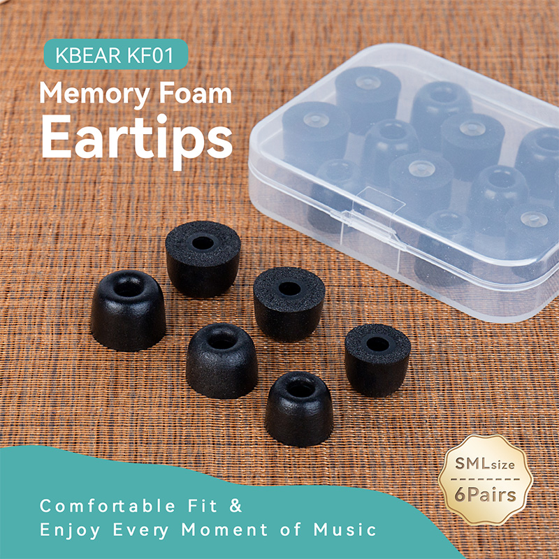 KBEAR KF01 Memory Foam Eartips - Earphone Foam Tip ulasan dan harga