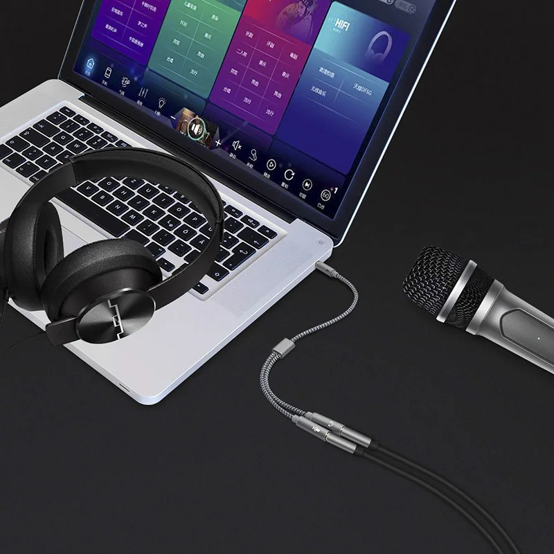 Headset Splitter 3.5mm Audio M - Earphone Splitter Jack ulasan dan harga