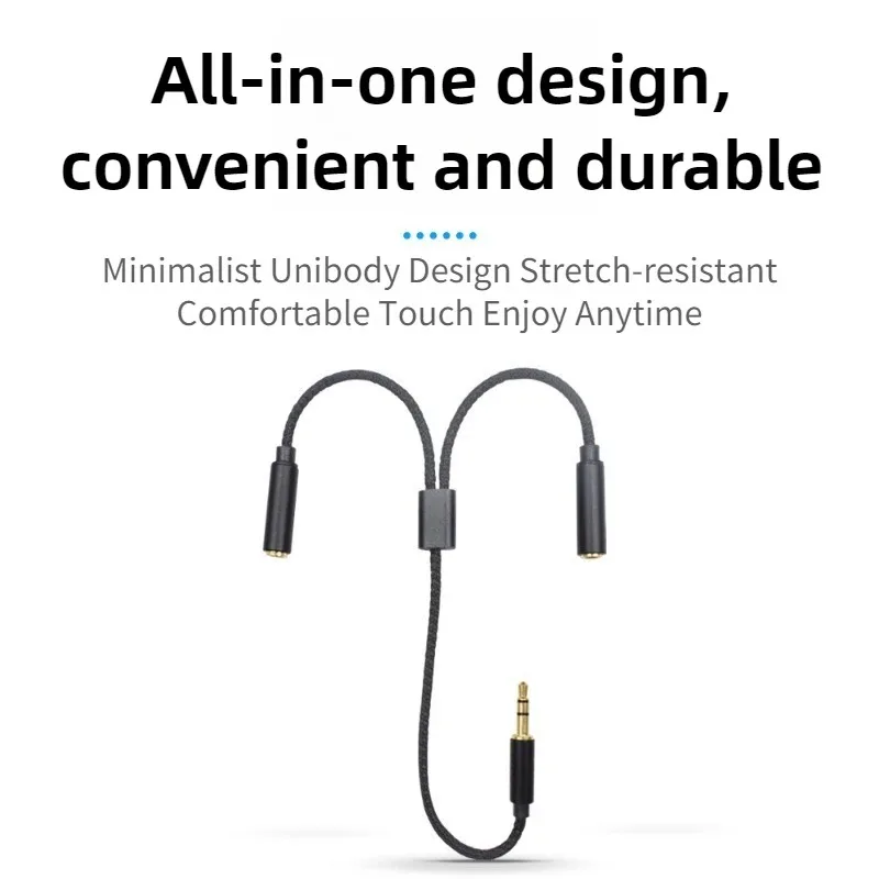 3.5mm Audio Splitter 1 Male To - Earphone Splitter Jack ulasan dan harga