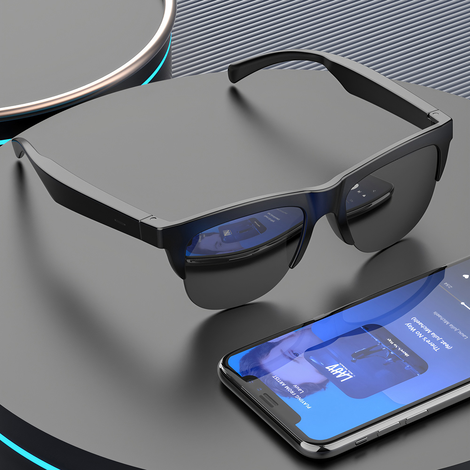Smart Audio Sunglasses Bluetoo - Bluetooth Headset On Ear ulasan dan harga